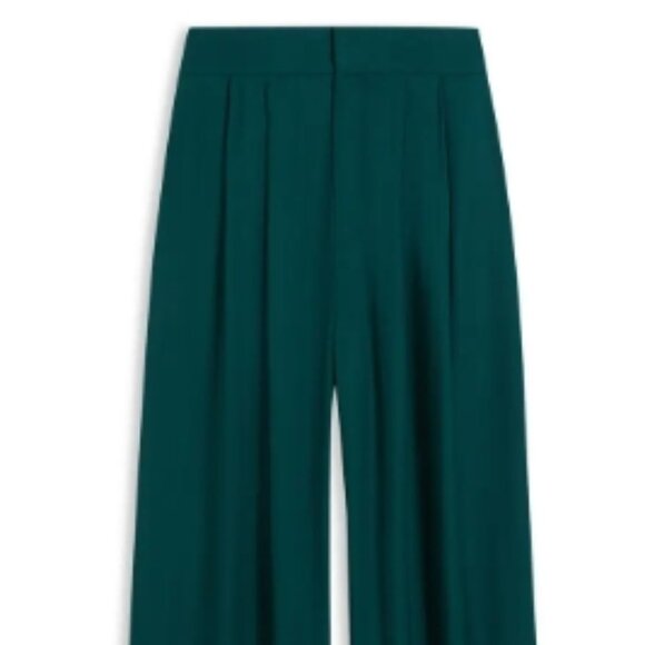 Ted Baker London Krissi High Waist Wide Leg Pants DARK GREEN 0 - Picture 5 of 5